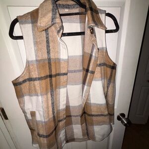 Plaid Women’s Fall Fashion Vest
